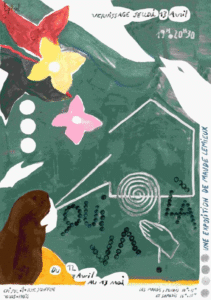 Affiche de l'exposition "qui va là ?" à l'association épi'sol